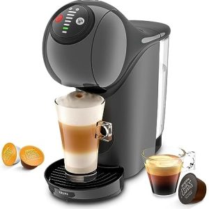 NESCAFÉ Dolce Gusto Krups KP243B Genio S Kaffeekapselmaschine | 15 Bar | ultra-kompakt | Hochdruck | über 30 Kaffeekreationen | wählbare Getränkegröße | Auto-Abschaltung | Anthrazit