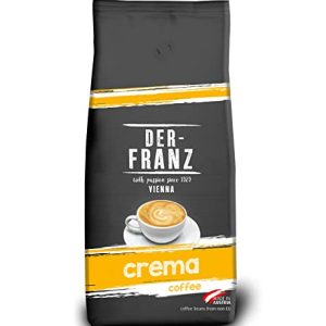 DER-FRANZ Kaffee Crema, Intensität 4/5, 100% Arabica, ganze Kaffeebohnen, 1000 g