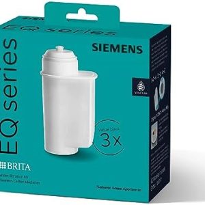 Siemens BRITA Intenza Wasserfilter TZ70033A,verringert den Kalkgehalt des Wassers,reduziert geschmacksstörende Stoffe,für Kaffeevollautomaten der EQ.Serie & Einbauvollautomaten,weiß,3 Stück(1er Pack)