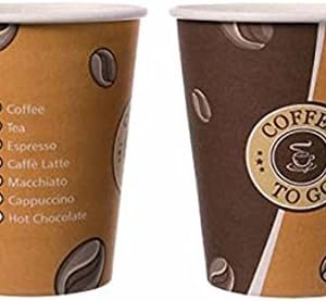 400 Stk. Kaffeebecher Topline, "Coffee to go", Pappe beschichtet, 12oz., 300 ml