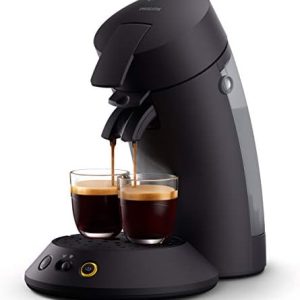 Philips SENSEO Original Plus - Pod-Kaffeemaschine, Intensitätswähler, Aroma-Booster-Technologie, Schwarz (CSA210/61)