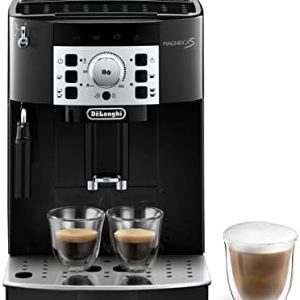 De'Longhi Magnifica S ECAM 22.110.B Perfetto Kaffeevollautomat mit Milchaufschäumdüse, EXKLUSIV BEI AMAZON, Direktwahltasten für Espresso & Kaffee, 2TassenFunktion, 1,8 l Wassertank, schwarz/silber