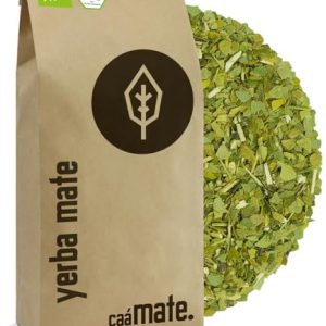 Yerba Mate Tee BIO 1KG ● Das Original ● gereift ● luftgetrocknet ● rauchfrei ● plastikfrei ● fair ● Matetee aus Mateblättern, Mateaststückchen und Mateblattpulver ● DE-ÖKO-006