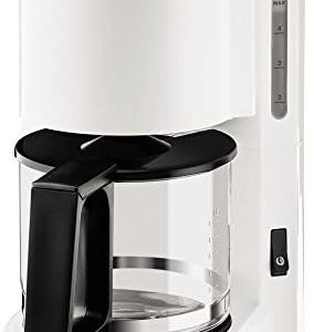 Krups F18301 Aromacafé Filterkaffeemaschine | kleine 0,6 L Kaffeemaschine | 5-7 Tassen Kaffee | Warmhaltefunktion | automatische Abschaltung nach 30 Min. | Weiß