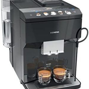 Siemens TP503R09 Superautomatische Espressomaschine, EQ.500 Classic, Schwarz, 1500 W, 1,7 Liter, Kunststoff (Menüsprache nicht auf Deutsch)