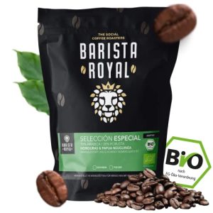 BARISTA ROYAL Bio Kaffeebohnen 1kg "Seleccion Especial" | Frische Kaffeebohnen direkt gehandelt | 70% Arabica, 30% Robusta Kaffee ganze Bohnen | Ideal für Vollautomat und Filtermaschine