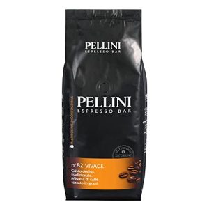 Pellini N.82 Vivace, Kaffeebohnen für Espresso 1 kg, Arabica- und Robusta-Mischung mit Kräftigem und Ausgewogenem Geschmack, Mittlere Röstung