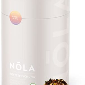 NOLA Bio Teemischung 'Sunset Mood' - BIO Honeybush- und Rooibos-Tee mit Orange und Moringa - loser Premium Bio-Kräutertee mit 100% natürlichen Zutaten, vegan