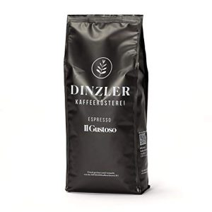 Dinzler Kaffeerösterei - Espresso Il Gustoso - Espresso, Café, Gourmet Kaffee, als ganze Bohne (1kg ganze Bohne)