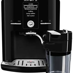 KRUPS EA8298 Kaffeevollautomat Latt'Espress One-Touch-Funktion | 1,7 L | 15 bar | LC Display | Cappuccinatore | schwarz