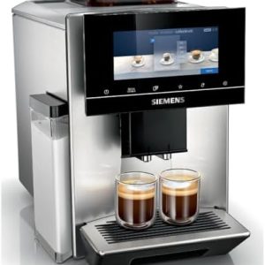 Siemens Kaffeevollautomat EQ900 TQ903D03, App-Steuerung, intuitives Full-Touch-Display, Barista-Modus, AromaBoost, Geräuschreduzierung, Premiummahlwerk, automatische Dampfreinigung, 1500 W, edelstahl