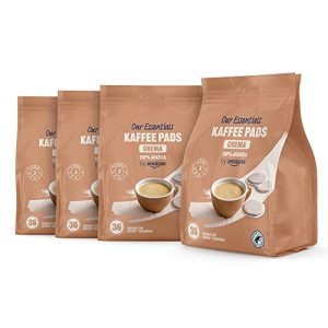 by Amazon Kaffeepads Crema 100% Arabica, Geeignet für Senseo Maschinen, Mittlere Röstung, 36 Stück, 4er-Pack