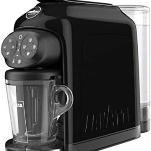 Lavazza, A Modo Mio Deséa Kapsel-Kaffeemaschine, Kompatibel mit A Modo Mio Kapseln, Touch-Interface, Signalton, Abschaltautomatik, Spülmaschinenfeste Zubehörteile, 1500 W, 220-240 V, Tintenschwarz