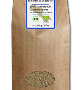 Grüner Kaffee bio gemahlen - Honduras (Rohkaffee gemahlen 1000g)