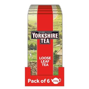 Taylor´s of Harrogate Yorkshire Tea – 6er Pack (6 x 250 g) – Schwarzer Tee lose – Hochwertige Schwarzteemischung