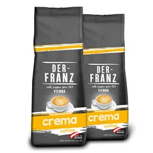 Der-Franz Crema Kaffee, gemahlen, 2 x 500 g