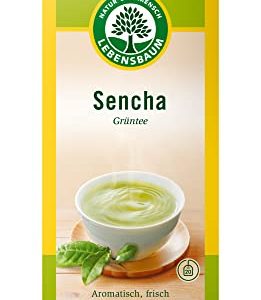 Lebensbaum Sencha, Bio Grün-Tee, asiatischer Teeklassiker, aromatisch-kräftiger Sencha-Tee, Bio-Tee aus 100% Sencha Tee-Blättern, 20 Teebeutel, 30g