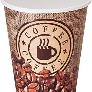 400 Stk. Kaffeebecher Premium, "Coffee To Go", Pappe Beschichtet, 8oz., 200 ml, Hitzebeständig, Recyclingfähig