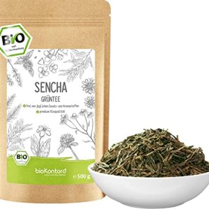 Sencha Tee BIO 500 g I lose und geschnitten I aromatischer bio Sencha Grüntee I 100% natürlich I bioKontor