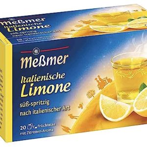 Meßmer Ländertee I Italienische Limone Tee I 20 Teebeutel I Glutenfrei I Laktosefrei I Vegan