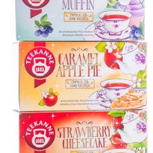 Teekanne Sweeteas 3er Set, Strawberry Cheesecake, Blueberry Muffin, Caramel Apple Pie, 121 g