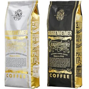 GUGGENHEIMER COFFEE | Kaffeebohnen Probierpaket 1 kg | Supreme 500g & Gourmet Arabica 500g | wenig Säure | Feinste Crema | Bester Espresso für Vollautomaten | Kaffee Probierset