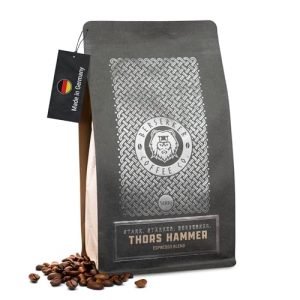 BERSERKER COFFEE Thor's Hammer Espresso (1x500g)- Italienischer Dark Roast Espresso für kraftvolle Sinnesfreuden - Für Siebträger, Vollautomaten & Herdkanne