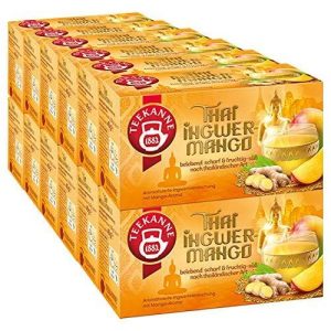 Teekanne Thai Ingwer-Mango, 12er Pack (12 x 20 Teebeutel), 12 x 45 g