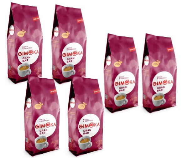 Gimoka Gran Bar Espresso Kaffee Bohnen 6 kg (6 x1kg)