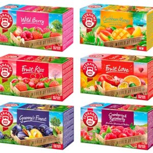 TEEKANNE Big Summer Tee Collection (6 x 20 Bags) Fruit Tea Set - Hot or Cold Tea