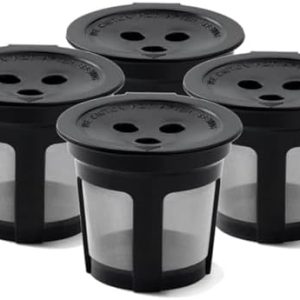 Loufy Packung mit 4 K Cups Wiederverwendbaren Kaffeepads für Dual Brew Kaffeemaschine Permanent K Cups Filter Kaffeezubehör