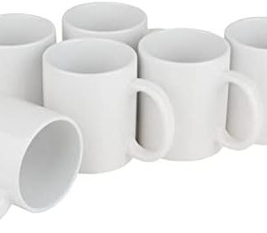 VBS 6er-Pack Kaffeebecher Porzellan 9,5x8cm 300ml Heißgetränk