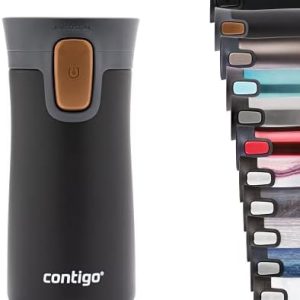 Contigo Pinnacle Autoseal Thermobecher, Edelstahl-Reisebecher, Isolierbecher, auslaufsicher, Kaffeebecher to Go, Travel Mug mit Easy-Clean-Deckel, BPA-frei