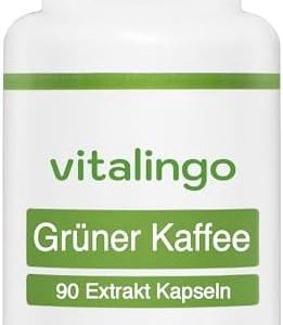 Grüner Kaffee Extrakt - Hochdosiert 50% Chlorogensäure - Deutsche Herstellung Laborgeprüft, 90 Kapseln