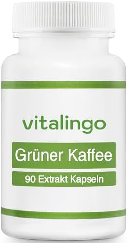 Grüner Kaffee Extrakt - Hochdosiert 50% Chlorogensäure - Deutsche Herstellung Laborgeprüft, 90 Kapseln