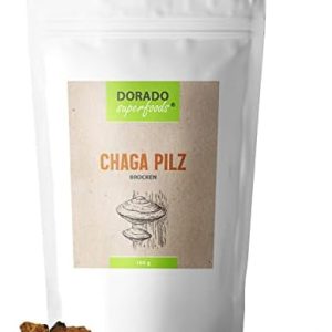 Chaga Pilz Brocken Stücke für Tee | 100 g aus Wildsammlung - Dorado Superfoods ® | frei von Zusätzen