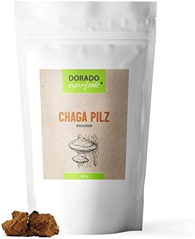 Chaga Pilz Brocken Stücke für Tee | 100 g aus Wildsammlung - Dorado Superfoods ® | frei von Zusätzen