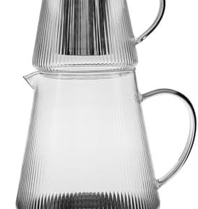 Karaca Keops Borosilikatglas-Teekanne, 1500 ml, Glas, Trinkgefäß, Temperaturbeständiger, Teebereiter Glaskanne Geeignet für Teewarmer