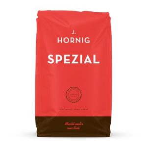 J. Hornig Kaffeebohnen, Spezial, 500g ganze Bohnen, mildes Aroma, schokoladiger Geschmack, für Vollautomaten, Filterkaffee und Espressokocher