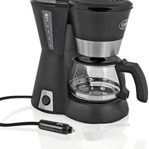 Camp4 Kaffeemaschine 12 Volt, 170W, 600ml, schwarz für Camping, Auto, Boot