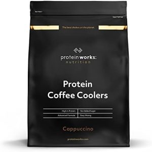 Protein Works Coffee Coolers / CAPPUCINO / 1kg / Enthalten Kaffee, Guarana und Extrakt aus grünen Kaffeebohnen.