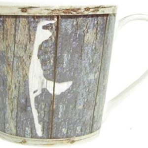 Kaffee-Becher- KRUG Sylt- Sylter Becher/blau-weiss bzw bunt/Syltmotiv/Motiv Sylt/Sylter Becher/Strandtasse-Becher (Shabby Insel SYLT)