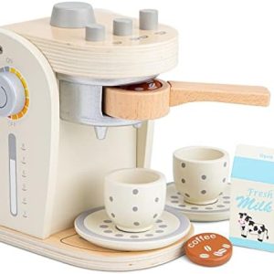 New Classic Toys 10705 Kaffeemaschine, 3 Jahre to 9 Jahre, Weiß, Weis