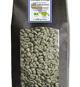 Bio Rohkaffee - Grüner Hochland Kaffee Nicaragua Jinotega (grüne Kaffeebohnen 1000g)