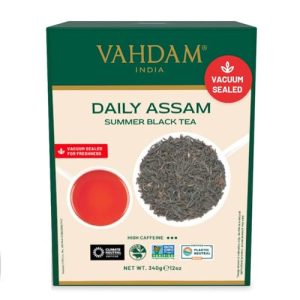 VAHDAM, Assam Schwarzer Tee (340g, 170+ Tassen) Stark, Malzig & Reich | Reiner, Single Origin Schwarztee Losen Blättern | Verpackung Kann Variieren