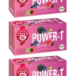 Teekanne BIO Power-T Berry | 3 x 40g | mit natürlichem aroma und Koffein