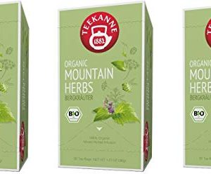 Teekanne Premium Organic Bio Mountain Herbs, 3er Pack (3 x 20 Teebeutel), 3 x 36 g