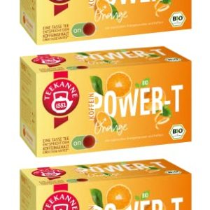 Teekanne BIO Power-T Orange | 3 x 40g | mit natürlichem aroma und Koffein