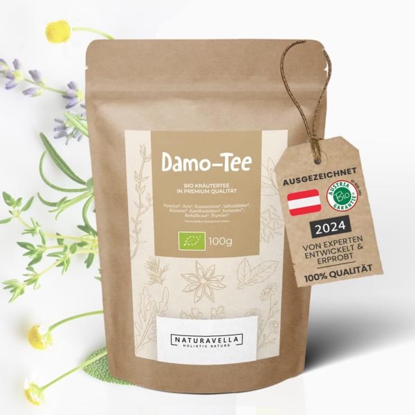 Dr. Elisabeth Damo-Tee | Bio Kräuter-Tee mit Fenchel, Anis, Minze, Salbei, Kamille | Darm & Verdauung | ca. 50 Tassen | Tee Lose 100g